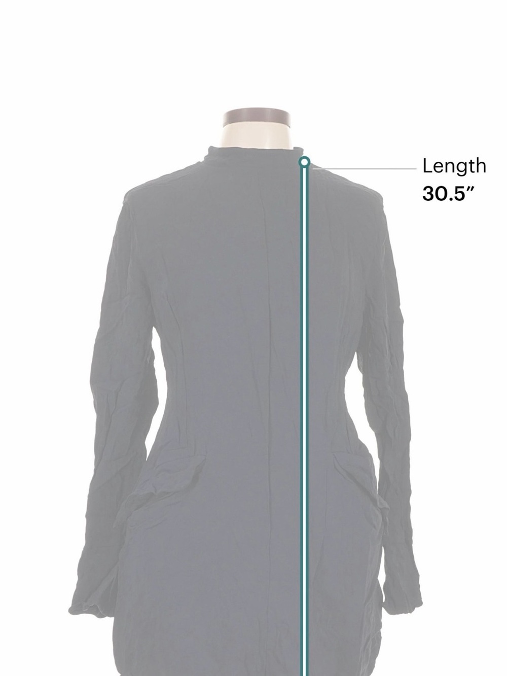 House of CB Mahalia Blue Long Sleeve Bodycon Mini Dress L+ XL Mock Neck - Picture 3 of 5